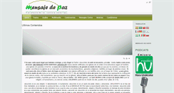 Desktop Screenshot of mensajedepaz.net